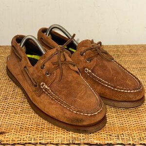 Sperry Brown Suede Boat Shoes